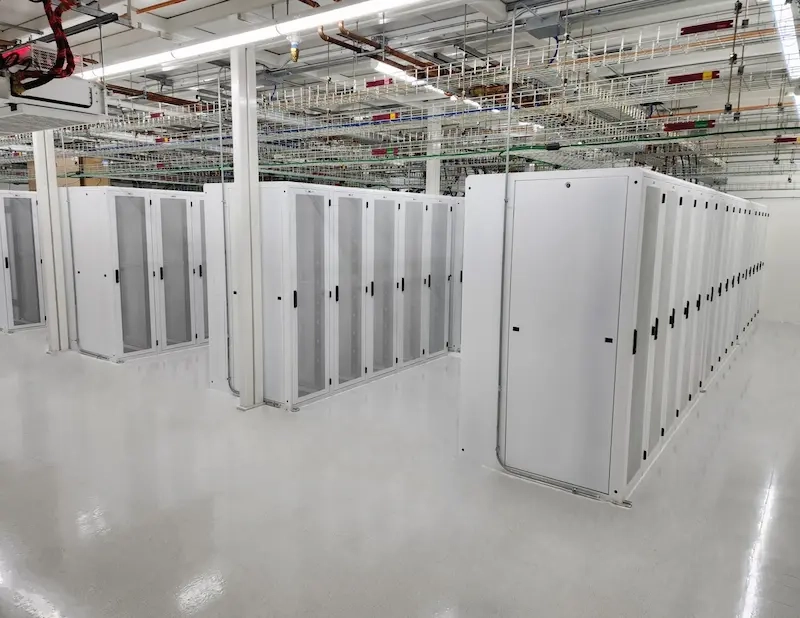 Racks inside of Pittsburgh DC